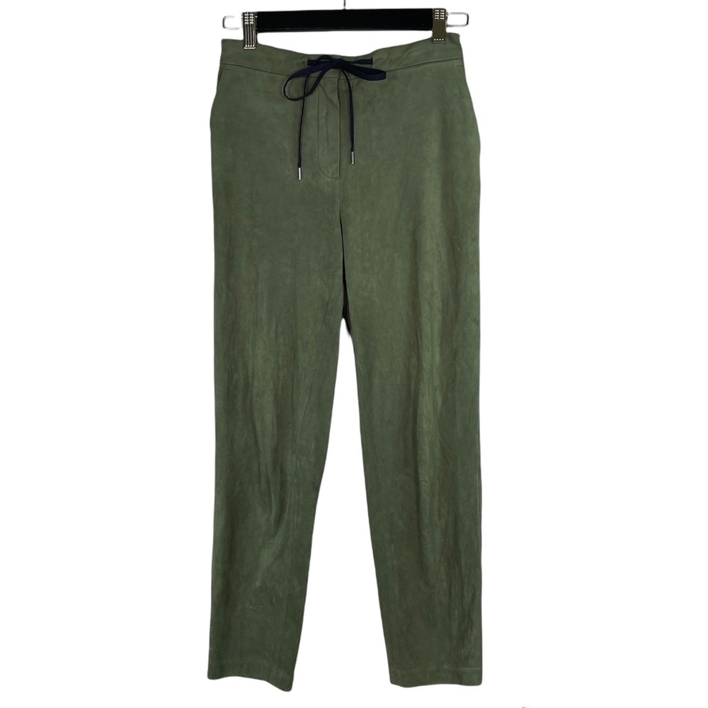 Vanilia Broek Suede Olive Pants